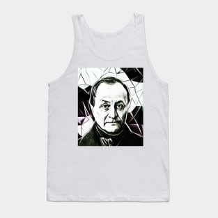 Auguste Comte Black and White Portrait | Auguste Comte Artwork 3 Tank Top